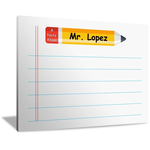 Printpps Customizable 4" x 3" Teacher Gift Sticky Notes with