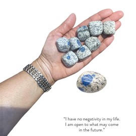 BellaMira K2 Jasper Tumblestone Healing Crystal, Single Polished Stone, Healing Crystal for Spiritual Insight and Alignment, Balancing Energies for Inner Harmony, Communication and Expression