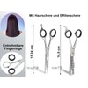 Hairdressing Scissors Set in Case, 5-Piece Set, Thinning Scissors Solingen,