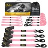 4Pcs Ratchet Tie Down Straps Kit for 2400lb Break Strength