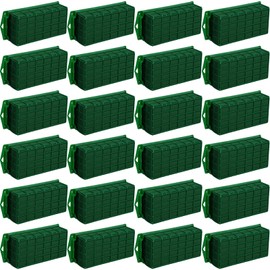 Boao 6 Pieces Floral Foam Cage Holder with Floral Foam for Fresh Flowers Cage Bowl for Table Centerpiece Flower Arrangement, Rectangle, 11.8 x 4.7 x 3.1 Inch