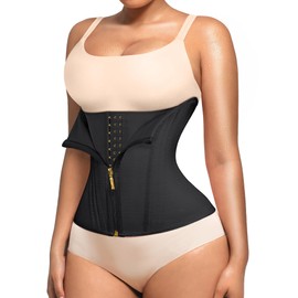Lover-Beauty Waist Trainer for Women Corset Shapewear Tummy Control Workout Waist Cincher Body Shaper Girdle Black X-Small