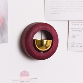 SANOSY Shopkeepers Bell for Door Opening Violet Wood Doorbell Wind Chime Office Ornaments and Hanging Decoration for Entrance, Fridge Sticker and Barn Door Housewarming Gift