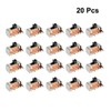 uxcell 20Pcs 2mm Horizontal Slide Switch SPDT 1P2T 3 Terminals