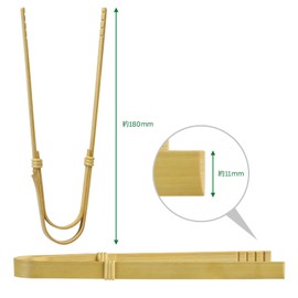 Morikuru SG Wonder zone TK04-15 Bamboo Tongs, Made in Japan, Bending Tongs, Tongs, Tongs, 7.3 inches (18.5 cm)