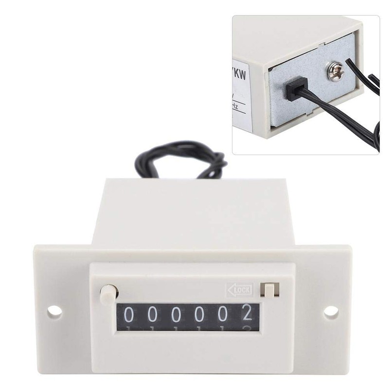 CSK6-YKW Electromagnetic Counter Digital Pulse Counter 6-Digit 0- Electronic Counter