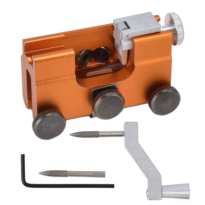 Chainsaw Sharpening Jig Portable Hand Crank Chain Sharpener for Lumberjack