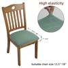 Fuloon Stretch Jacquard Chair Seat Covers Set of 6, Removable