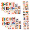 Baluue 3sets Temporary Rainbow Pride for Boys and Girls Girls