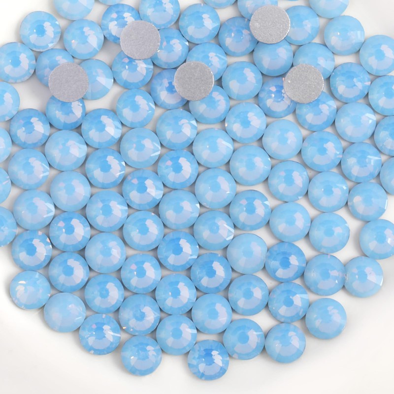 Beadsland 1440pcs Flat Back Crystal Rhinestones Round Gems for Nail