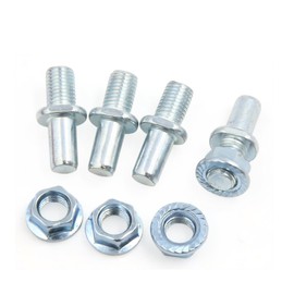 uxcell 4Pcs Silver Tone Metal Motorcycle Rear Driven Sprocket Screw Bolts for CG