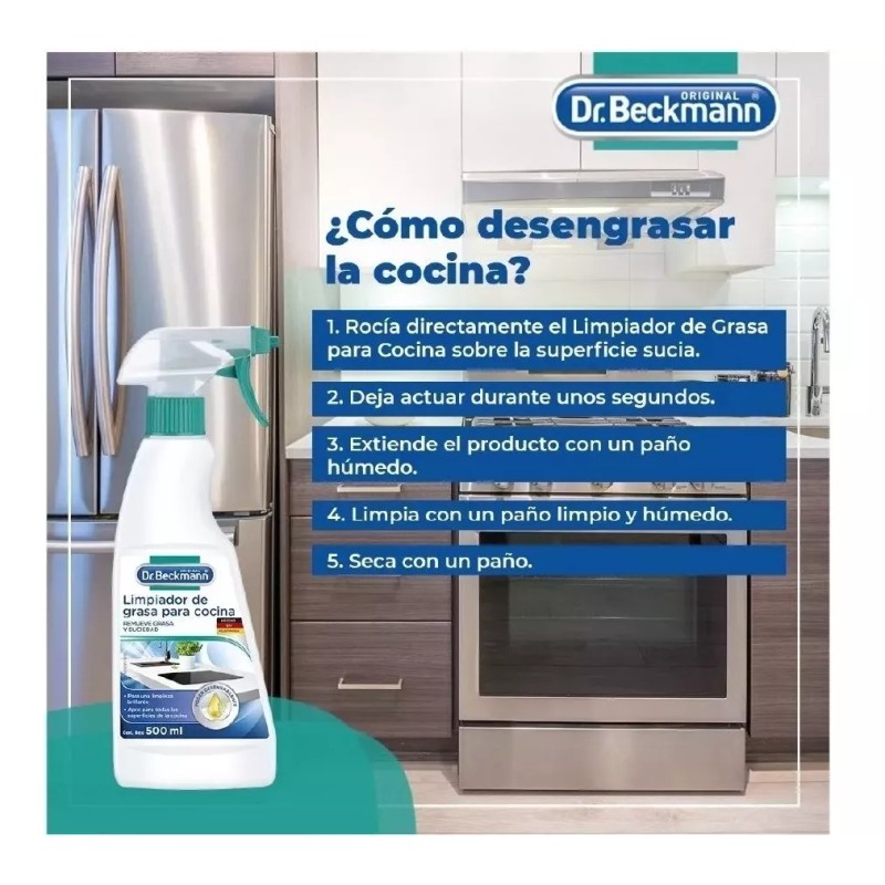 Dr. Beckmann 2 Limpiador Remueve Grasa Y Suciedad Dr. Beckmann