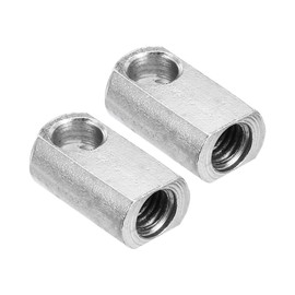 sourcingmap Gas Spring End Fitting M8 Female Thread 8mm Hole Dia A3 Steel 2pcs