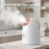 Jarphy Vaporizador Facial Portátil Rosa Blanco Con Ozono
