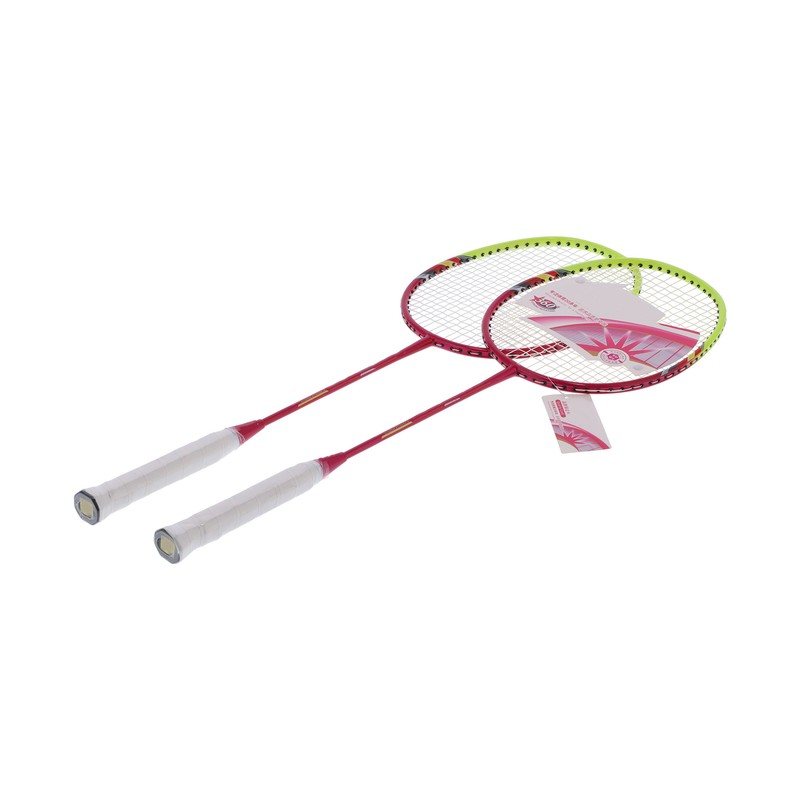 2 Player Badminton Racquets Adults Lightweight Carbon Fiber Rackets with