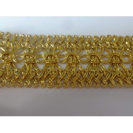 Kirari Handicraft Part No. 3395 Craft Blade (Gold Color: Gold) Width 1.4 inches (3.5 cm) x Length 6.6 ft (2 m)