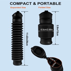 Pee Bottles for Men, Collapsible Urine Bottle 750ML, Portable Urinals for Women, Emergency Urinal Spill Proof Pocket Toilet for Car, Travel Urinals Potty for Camping, Traffic Jam, Road Trips, Hiking