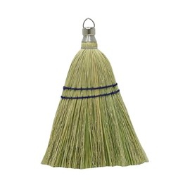 Rocky Mountain Goods Whisk Broom 12” - Heavy Duty Natural Corn Straw with Reinforced Nylon Stitching - Small Whisk for Car, Outdoor, Camping - Sturdy Metal Hang Design