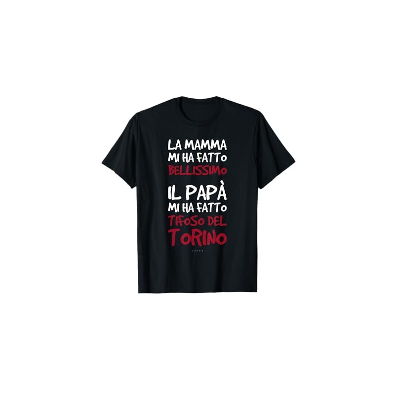 Magliette Uomo Manica Corta Calcio Regalo Tifoso del Torino Maglietta