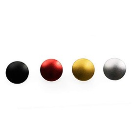 kinokoo Camera Shutter Button Screw-in Concave/Convex/Plain Type 0.4 inch (10 mm) Aluminum Alloy 4 Color Set (Convex Type)