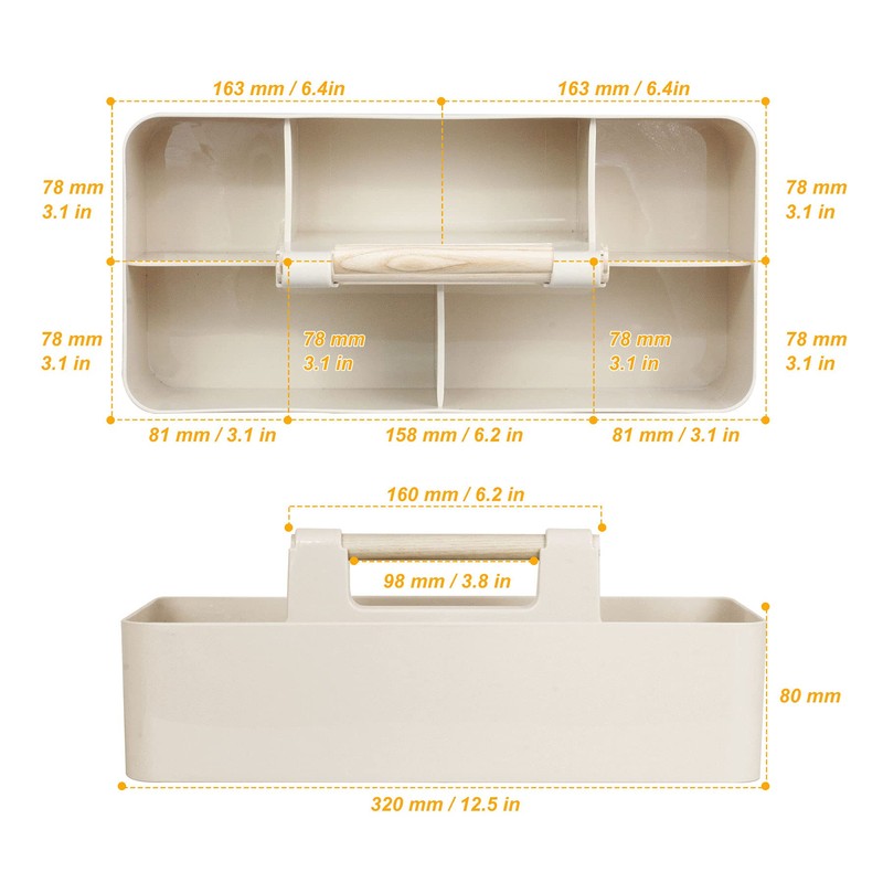 Baby Shower Caddy Plastic Nursery Portable Storage Organizer Caddy Tote