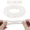 Haargummi mit Perlen, 9 Stück Elastische Haargummis Perlen, Haarschmuck Perlen,