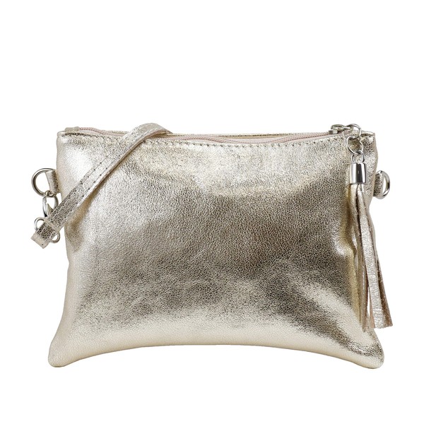 SH Leder Real Leather Shoulder Bag, Clutch Bag, Small Evening