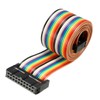 sourcing map IDC Rainbow Wire Flat Ribbon Cable 20 Pins