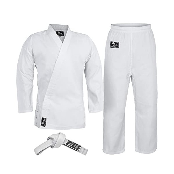 Hawk Sports Karate Uniform for Kids & Adults Lightweight Student Karate Gi Martial Arts Uniform with Belt (4 (5'6'' / 150lbs)