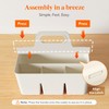 Lifewit Plastic Art Supply Storage Organizer, Divided Caddy Organizer with