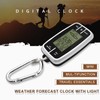 Mini Multifunction Compass Weather Station Mountaineering Watch Thermo Hygrometer Backlight