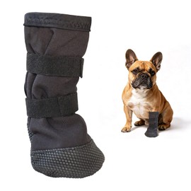 Size S Waterproof Dog Boots,Dog Paw Wound Cover For Injured Paws,Non-Slip Sole Feet Covers,Breathable Recovery Boots For All Breeds,Adjustable Dog Boots For Outdoor Walking Healing