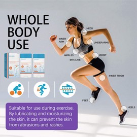 2PCS Anti Chafe Stick,Glide Anti Chafing Cream,Waterproof Anti Chafe Balm,Anti Chafing Stick,Breathable Anti Chafe Cream,Skin Protection Anti Chafing Cream Running,Sweat Resistant Body Chafe Balm