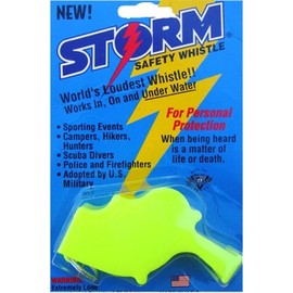 Storm Safety Whistle Yellow Loud Emergency Disaster Burglar Prevention US Coast Guard Navy (Yellow)