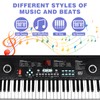 61 key keyboard Piano,Portable Electronic Digital Piano,Built In Dual Speakers,External