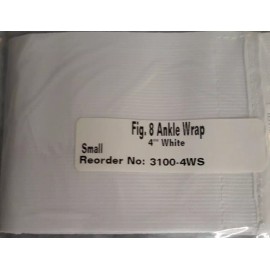 ALEX Figure 8 ankle wrap, 4" small white Alex Orthopedic For Sprains and Strains