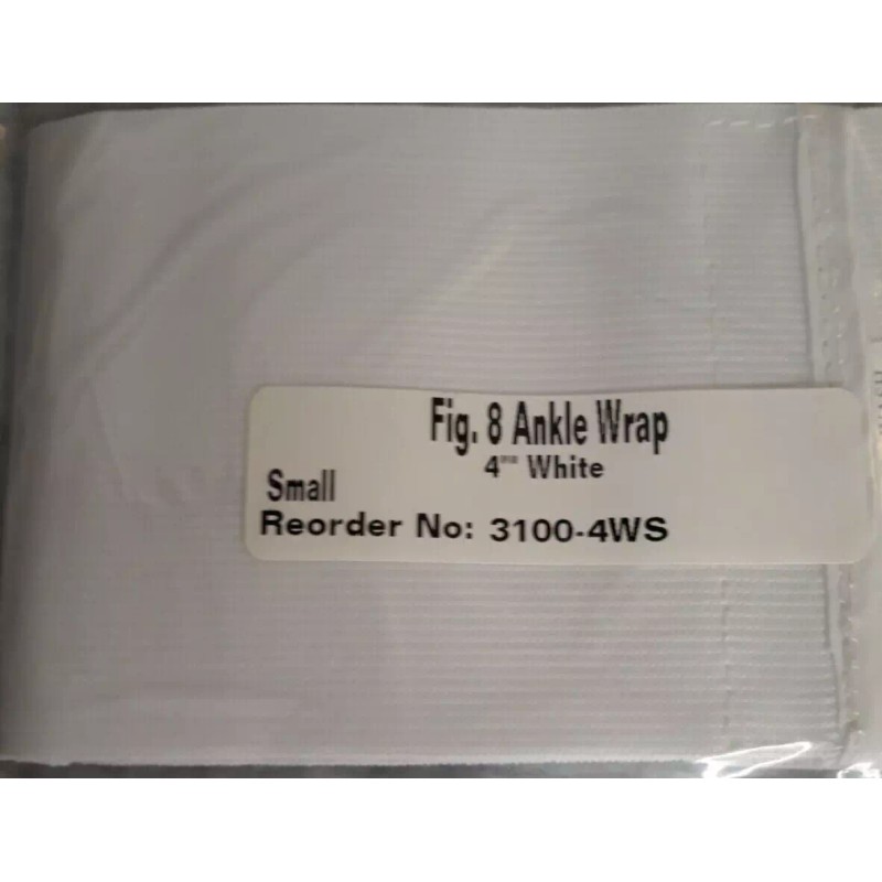ALEX Figure 8 ankle wrap, 4" small white Alex Orthopedic