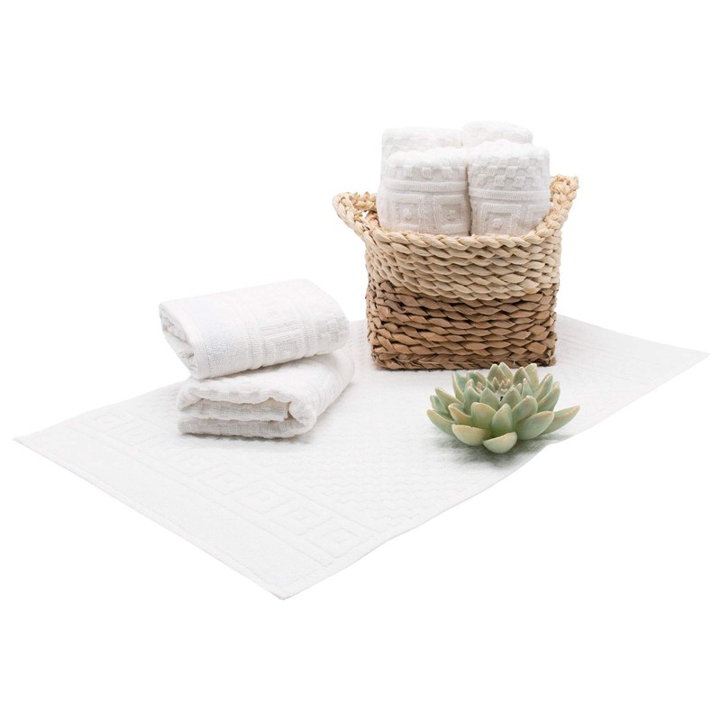 ZOLLNER Set of 10 Guest Towels with Waffle Pattern, Size