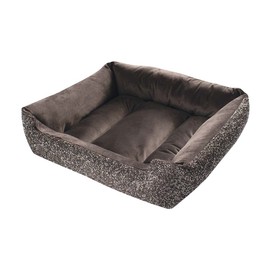 Pet Bed, Sparkling Rhinestones, Soft, Comfortable Velvet, for Lounging Dogs, Cats, Pets, Charcoal, Small, Sold Individually