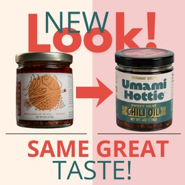 Umami Hottie Chunky Garlic – A Chunky Chili Crisp with Garlic & Miso, Flavor Bomb for Rice, Fried Chicken, Grilled Meats, Veggies & More! | Vegan, Gluten-Free, All-Natural | 6 oz