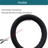 Tintvent D Shape EPDM Rubber Seal Strip, Self-Adhesive Rubber Weather