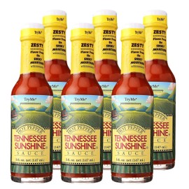 Try Me Tennessee Sunshine Hot Pepper Sauce, 5oz Bottle (Pack of 6)