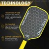 Toolzia T700 Carbon Fiber Pickleball Paddle Frosted Surface Racket with
