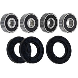 NICHE Wheel Bearing Seal Kit for Suzuki RM60 Kawasaki KX60 KX80 KDX80 6200-2RS 6201-2RDQE6 6300-2RS 6301-2RS