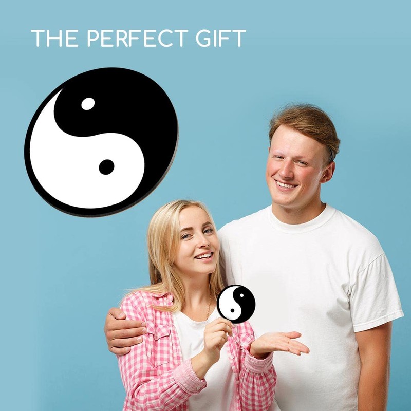 1 x Round Coaster - Yin Yang Symbol Philosophy Cork
