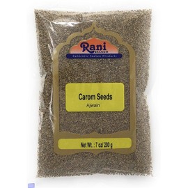 Rani Ajwain Seeds (Carom Bishops Weed) Spice Whole 7oz (200g) ~ Natural | Vegan | Gluten Free Ingredients | NON-GMO | Indian Origin