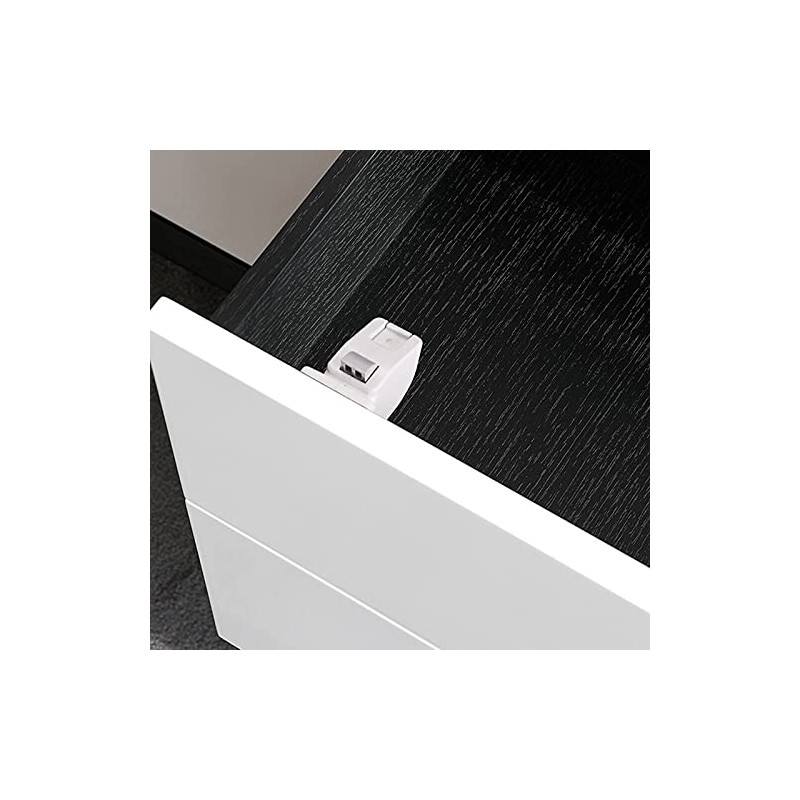 Retoo Cabinet Lock Magnetic 4 Pieces Cabinet Lock with Key