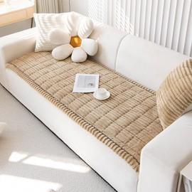 Mitid Sofa Cover Fuzzy Couch Cover for Pet, Couch Covers for Dogs Washable Non-Slip Sofa Slipcover Cushion Protector Pets Friendly Mat Bed