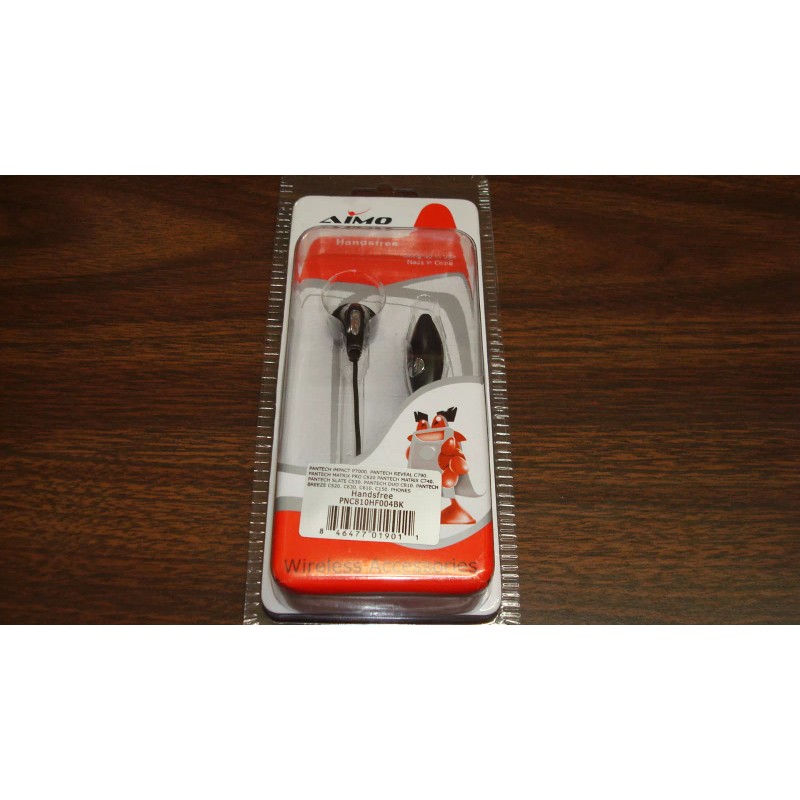 Generic New Black Earbud Handsfree Single Headset for Pantech Slate