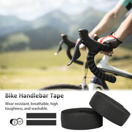 Bar Tape - Grip Tape for Handlebars,Black Breathable Handle Bar Tapes Cycling Handle Wraps to Enhance Your Grip